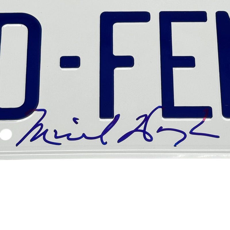 Michael Douglas Signed License Plate D-FENS Falling Down Autograph Beckett BAS