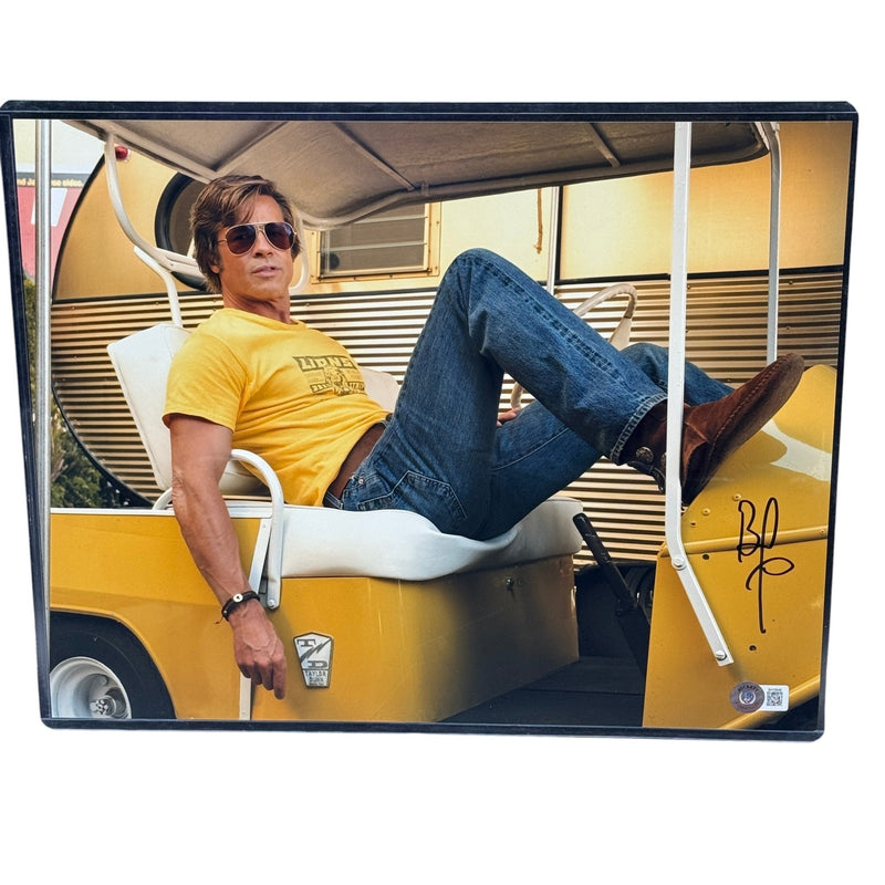 Brad Pitt Signed Once Upon a Time in Hollywood 11x14 Photo Autograph Beckett