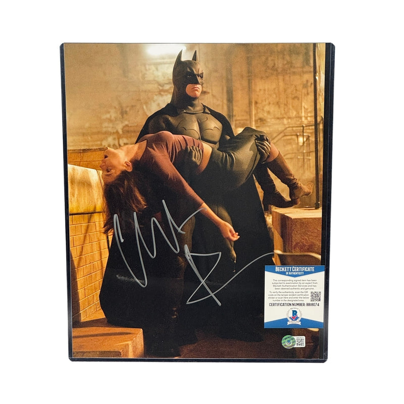 Christian Bale Signed 11x14 Photo Batman The Dark Knight Autograph Beckett BAS