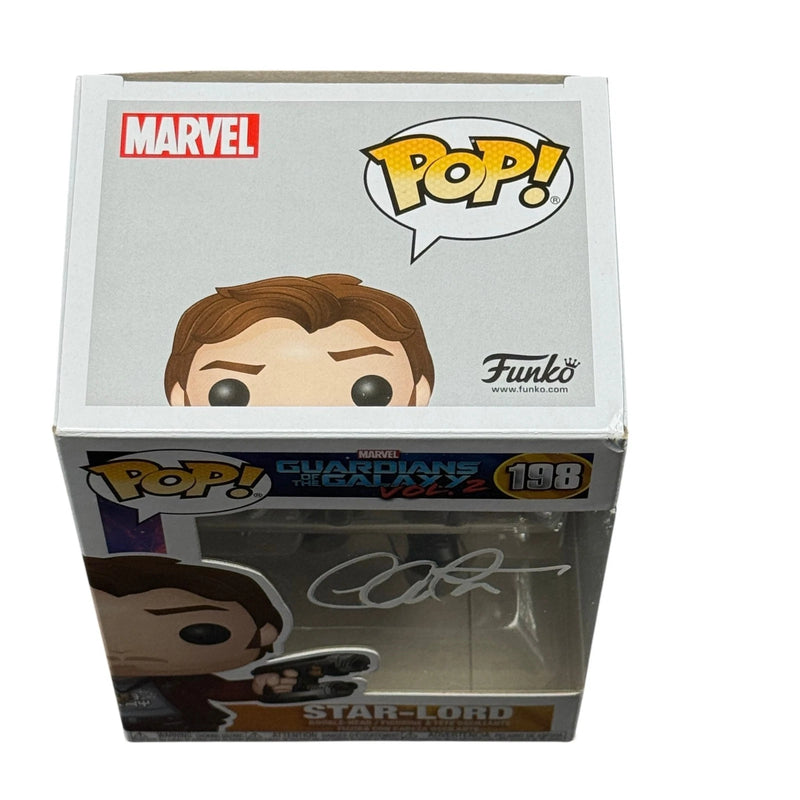 Chris Pratt Signed Marvel Star-Lord Funko Pop 198 Beckett Authentic Autograph!
