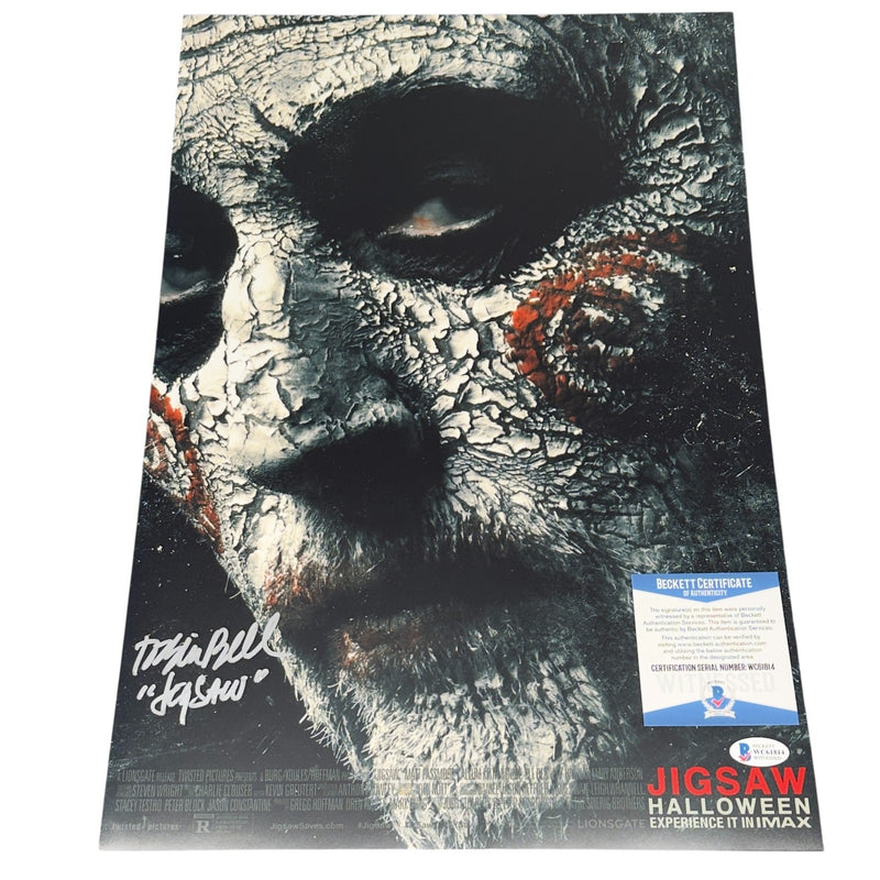 Tobin Bell Signed 12x18 Photo SAW Horror Jigsaw Beckett Authentic Autograph