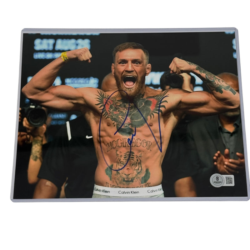 Conor McGregor Signed 8x10 Photo Notorious UFC Beckett Authentic Autograph!!