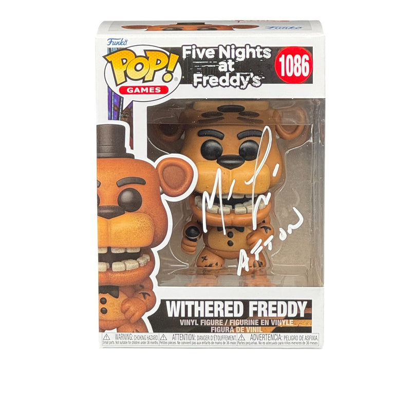 Matthew Lillard Signed Withered Freddy Funko Pop 1066 "Afton" Beckett Autograph!