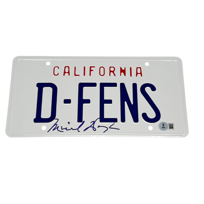 Michael Douglas Signed License Plate D-FENS Falling Down Autograph Beckett BAS