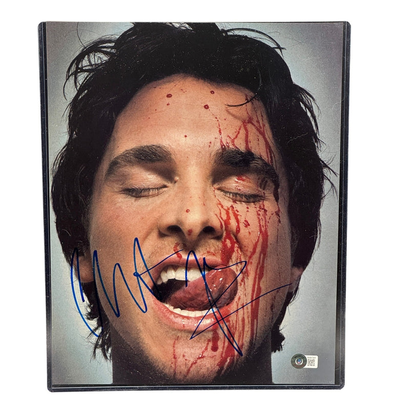 Christian Bale Signed 11x14 Photo American Psycho Autograph Beckett Authentic!!