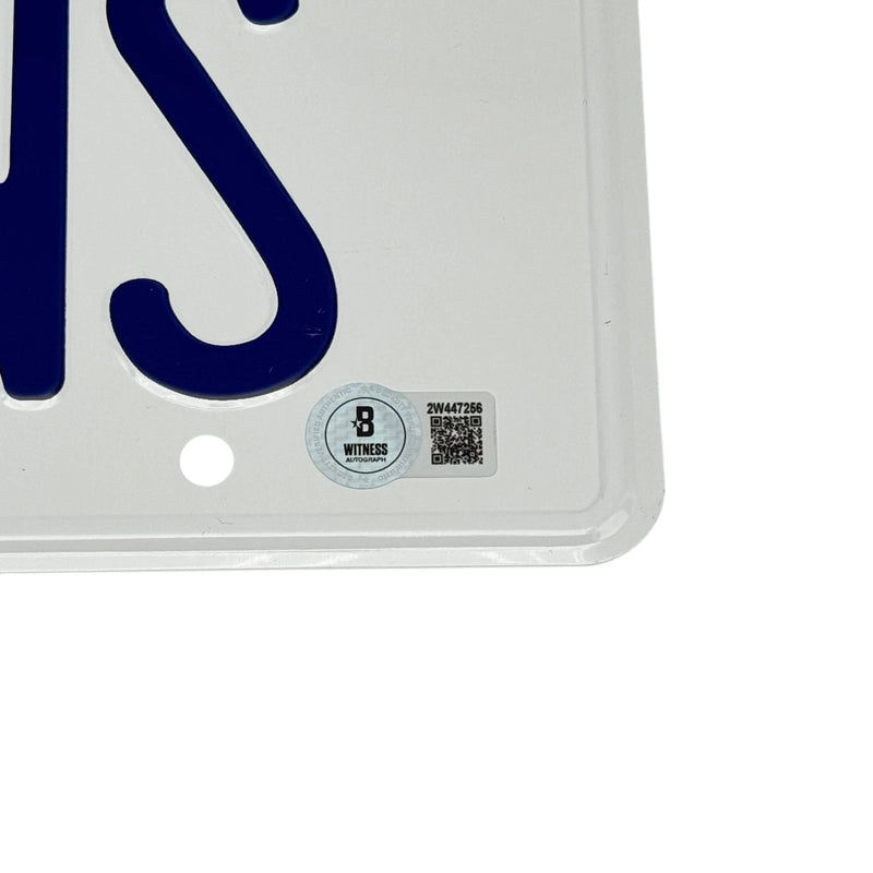 Michael Douglas Signed License Plate D-FENS Falling Down Autograph Beckett BAS