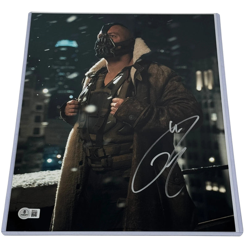 Tom Hardy Signed Bane 11x14 Photo Batman Dark Knight Autograph Beckett BAS!