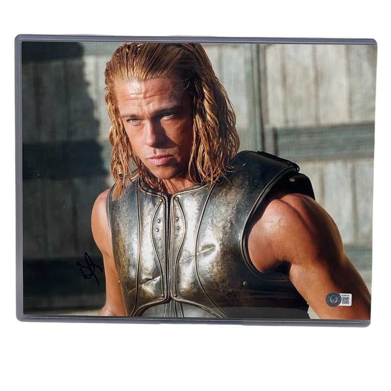 Brad Pitt Signed Troy Movie11x14 Photo Autograph Beckett Authentication