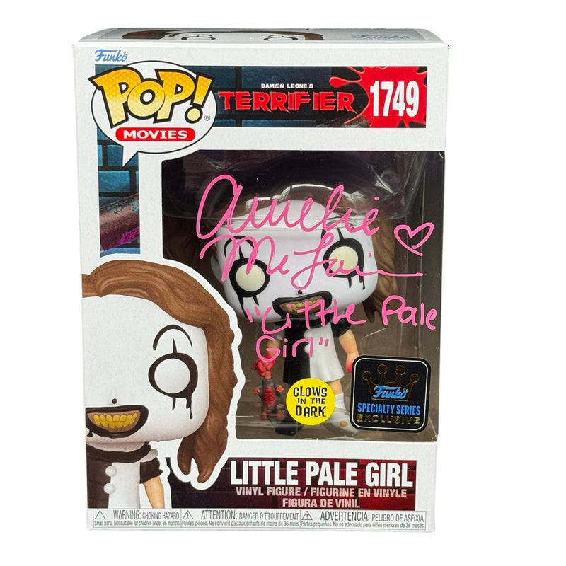 Amelie McLain Signed Little Pale Girl Terrifier Funko Pop Autograph Beckett