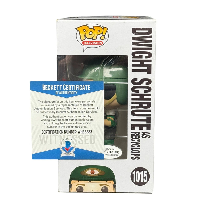 Rainn Wilson Signed Dwight Schrute Funko Pop 1015 Office Autograph Beckett COA
