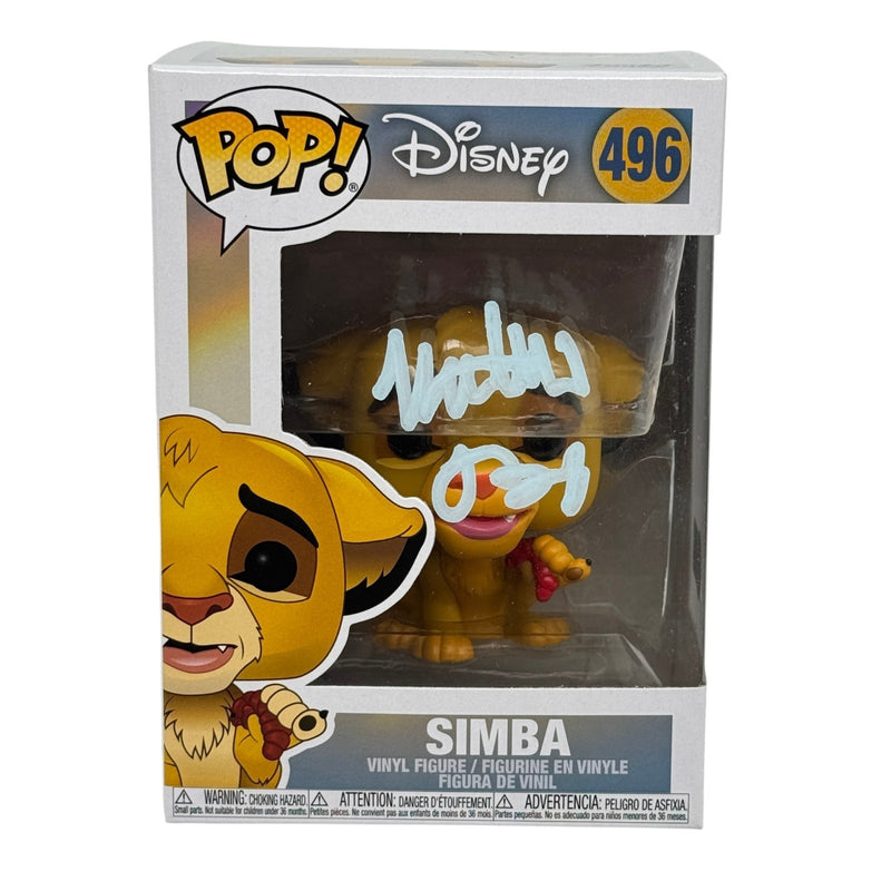 Matthew Broderick Signed Simba Lion King Funko Pop #496 Disney Beckett Autograph