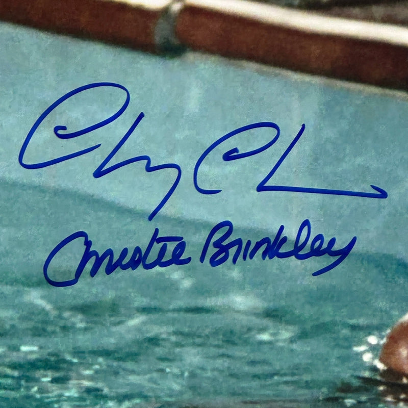Chevy Chase + Christie Brinkley 11x14 Vacation Photo Autograph Beckett Authentic