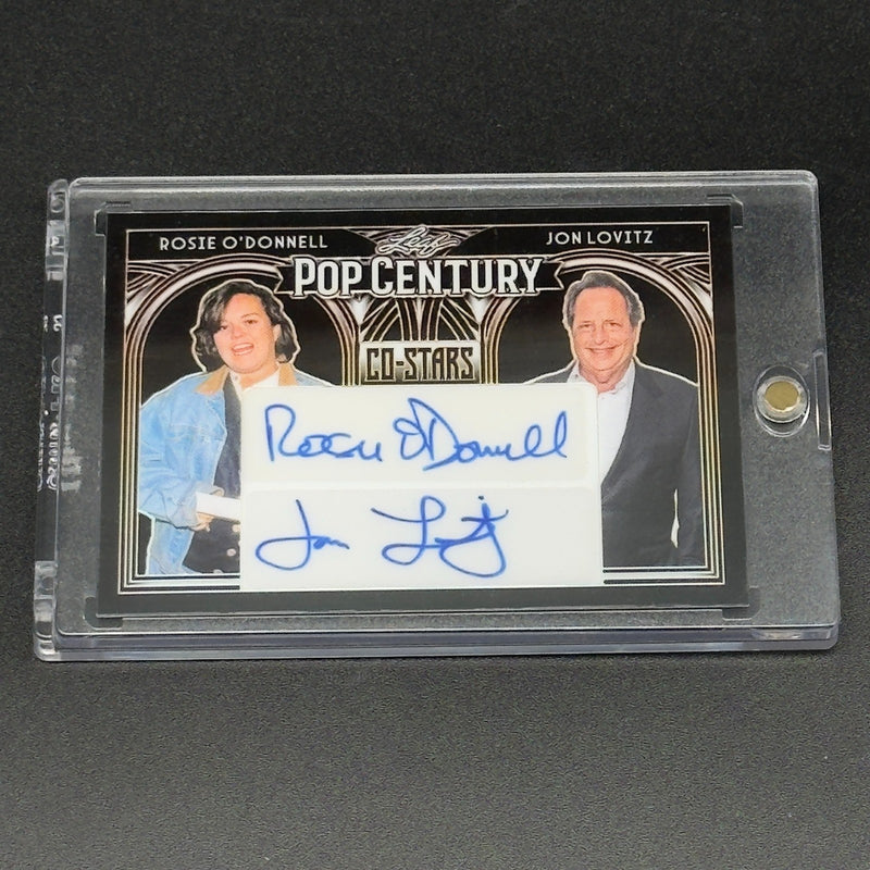Rosie O'Donnell & Jon Lovitz Signed Leaf Pop Century Card Autographed #2/3