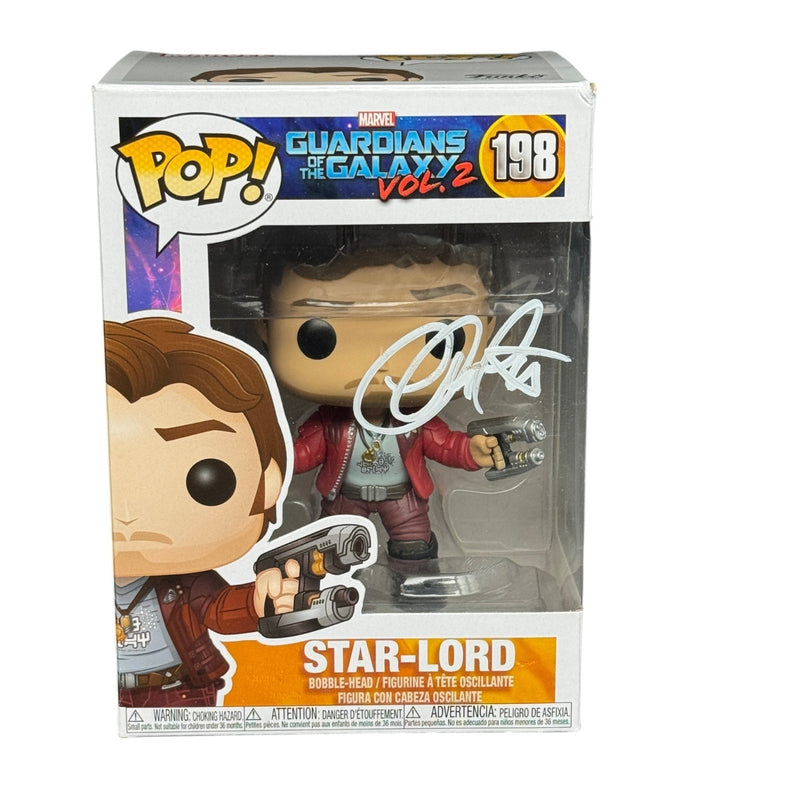 Chris Pratt Signed Marvel Star-Lord Funko Pop 198 Beckett Authentic Autograph