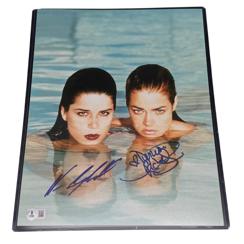 Neve Campbell + Denise Richards Signed 11x14 Photo Wild Things Beckett Authentic