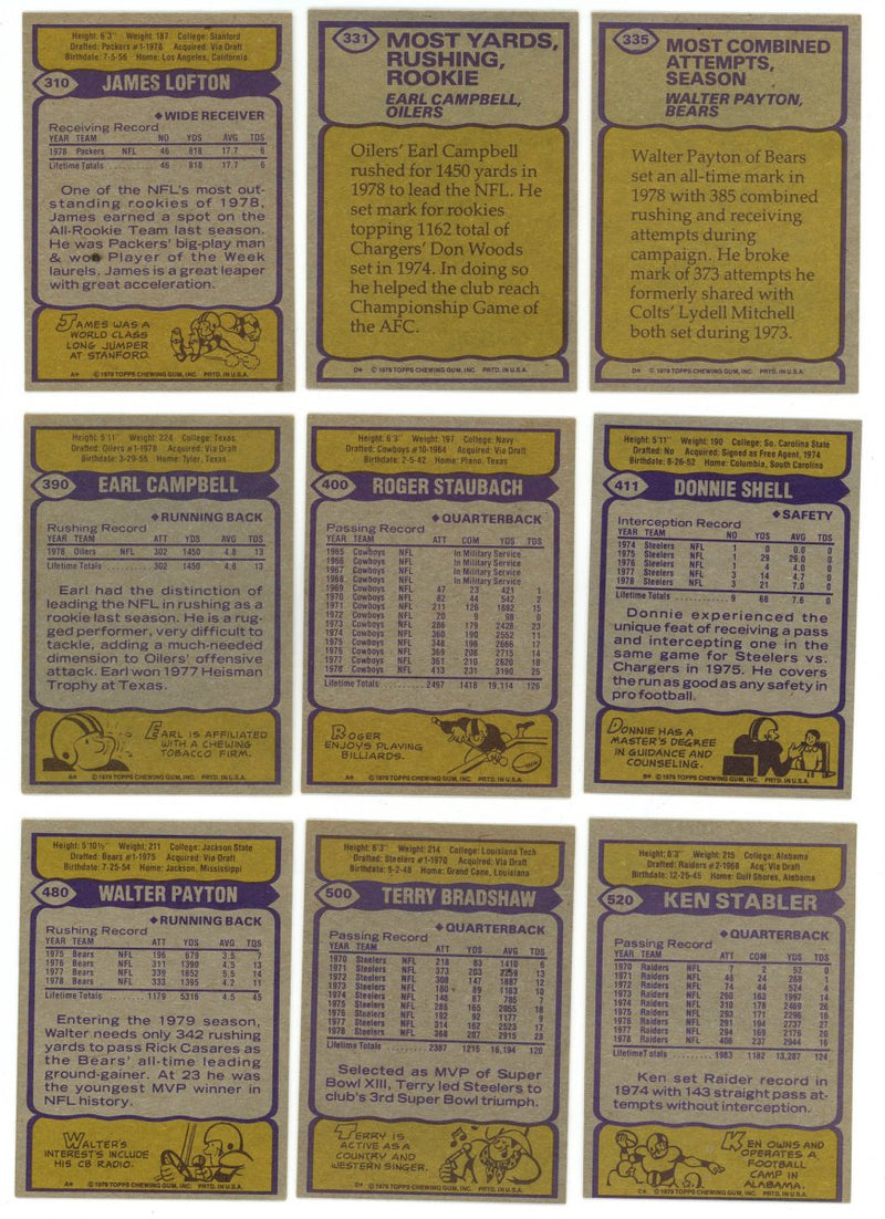 1979 TOPPS FOOTBALL COMPLETE SET BREAK - 16 CARDS PER BOX! 2 HOFERS PER BOX!