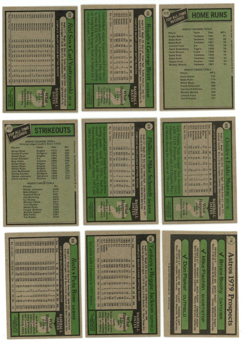1979 TOPPS BASEBALL COMPLETE SET BREAK - 24 CARDS PER BOX! INCLUDES 2 HOFers!