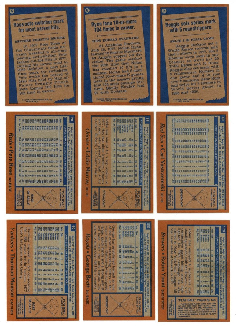 1978 TOPPS BASEBALL COMPLETE SET BREAK - 25 CARDS PER BOX! 2 HOFERs IN EACH BOX!