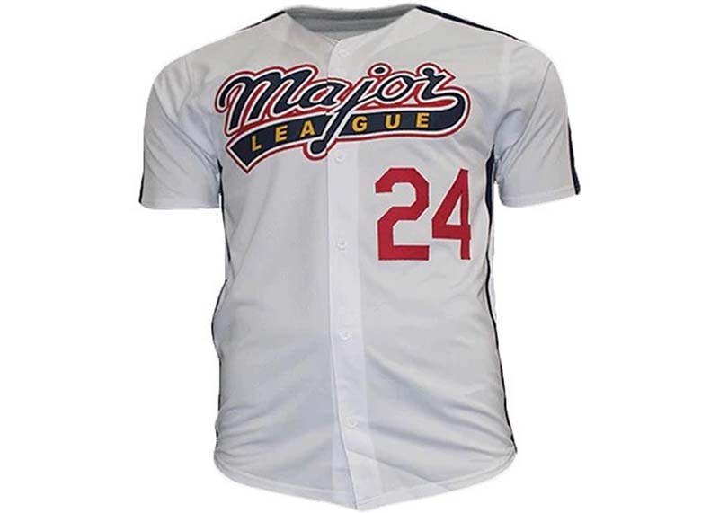 Corbin Bernsen Autographed Baseball Jersey Major League The Movie "Dorn" (JSA)