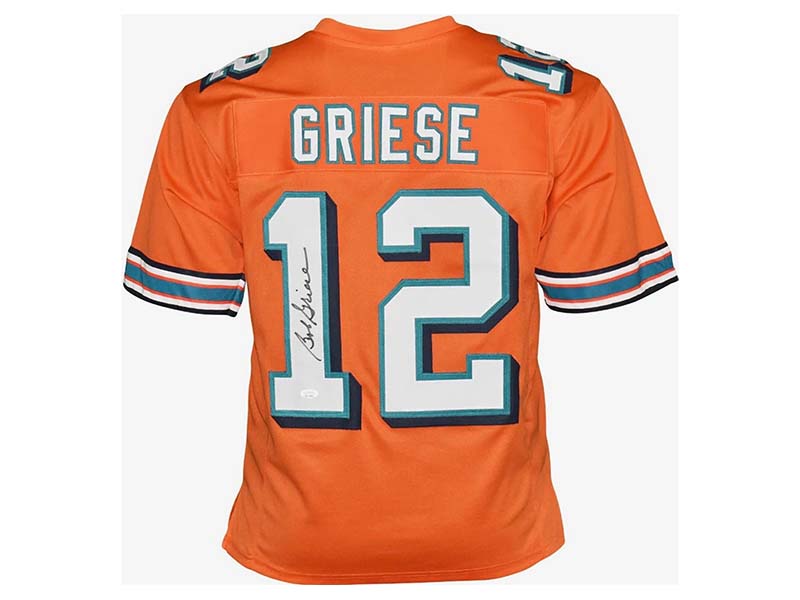 Bob Griese Autographed Miami Orange Football Jersey (JSA)