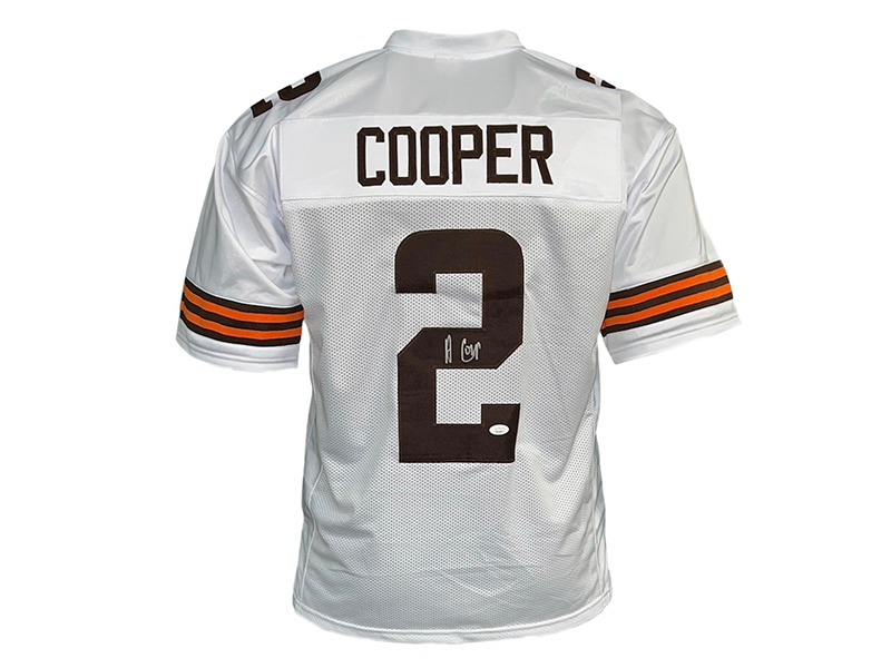 Amari Cooper Autographed Cleveland White Football Jersey (JSA)