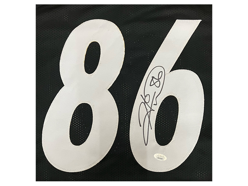 Hines Ward Autographed Pro Style Black Football Jersey (JSA)