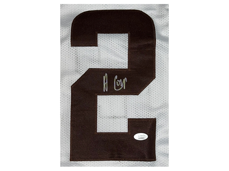 Amari Cooper Autographed Cleveland White Football Jersey (JSA)