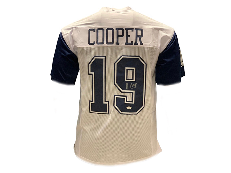 Amari Cooper Autographed Pro Style Alternate White Football Jersey (JSA)