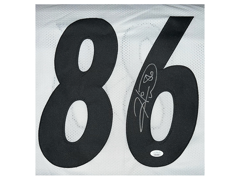 Hines Ward Autographed White Pro Style Football Jersey (JSA)