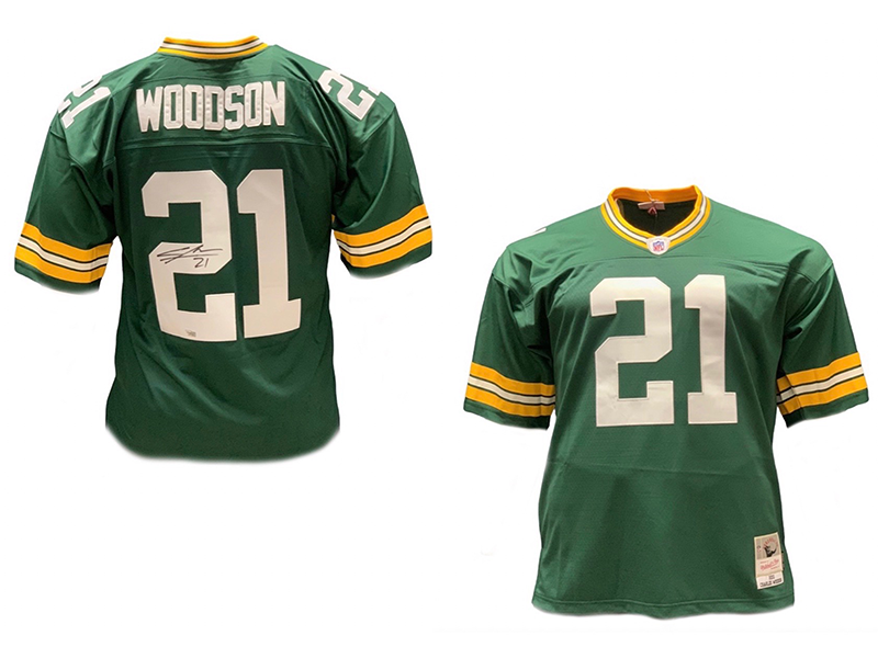 Charles Woodson Autographed 2010 Throwbacks Authentic Green Bay Packers NFL Legacy Football Jersey Fanatics