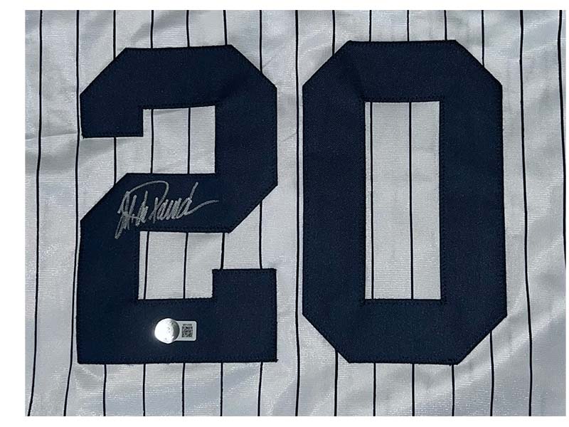Jorge Posada Autographed New York Yankees Signed Framed Jersey Steiner CX  COA