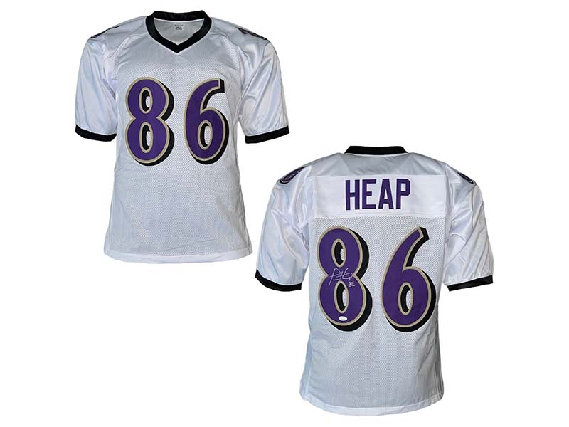 Todd Heap Autographed Signed Baltimore White Football Jersey (JSA)