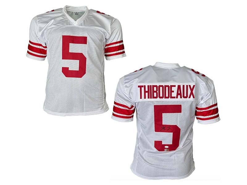 Kayvon Thibodeaux Autographed Pro Style White Football Jersey (JSA)