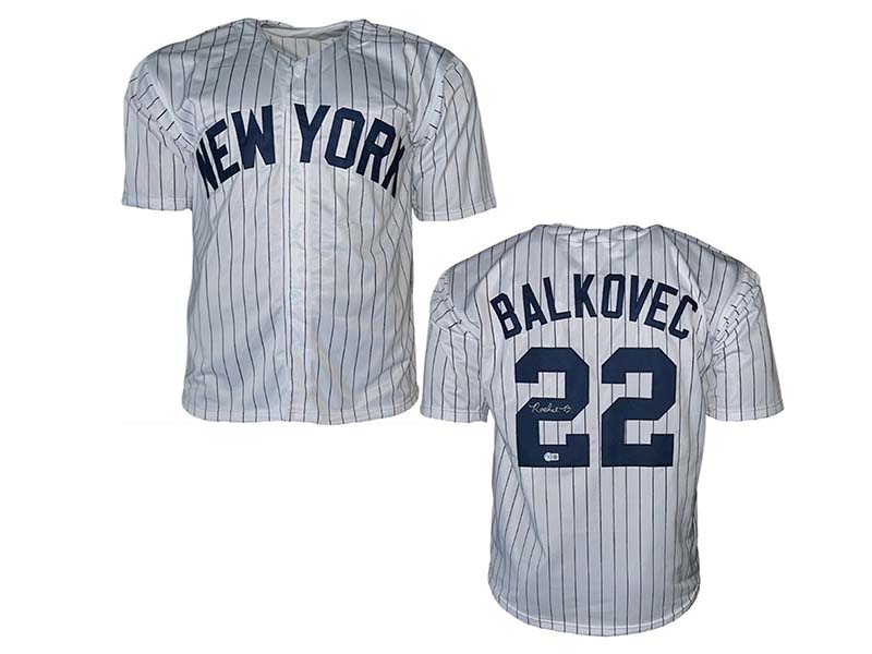 Rachel Balkovec Autographed New York Pinstripe Pro Style Jersey Beckett