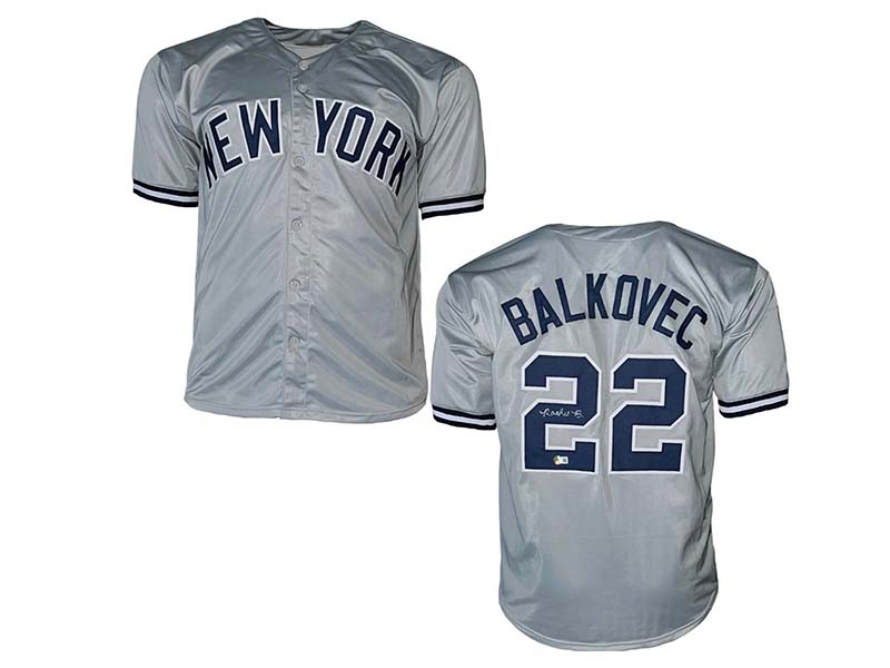 Rachel Balkovec Autographed New York Gray Jersey Beckett
