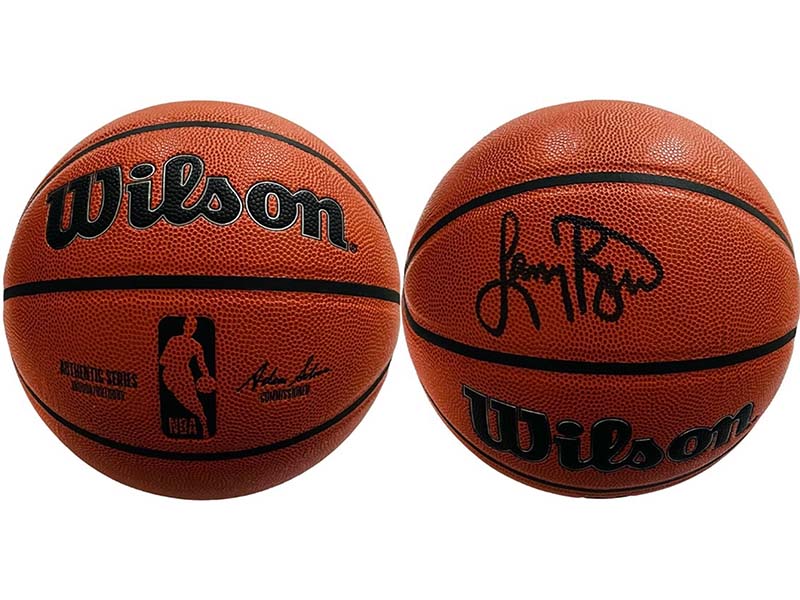 Larry bird Autographed Wilson Authentic Series NBA basketball JSA