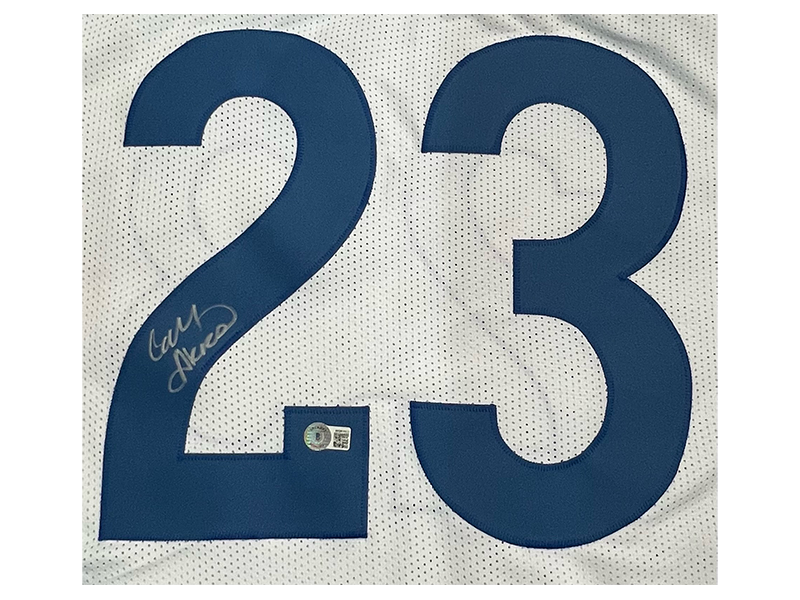 Cam Akers Autographed Los Angeles  White Football Jersey Beckett