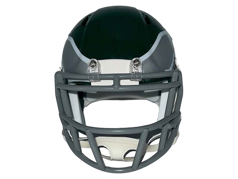 Jalen Hurts Autographed Philadelphia Eagles Throwback Mini Football Helmet (JSA)
