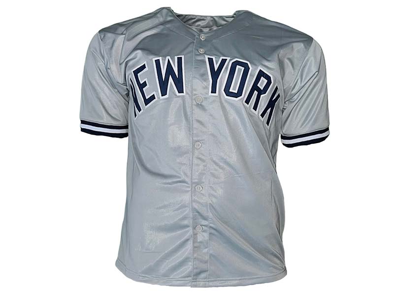 Jorge Posada Autographed New York Gray Pro Style Jersey Beckett