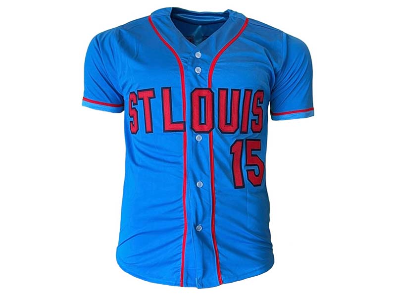 Tim McCarver Autographed Signed St Louis Blue Baseball Jersey (JSA)