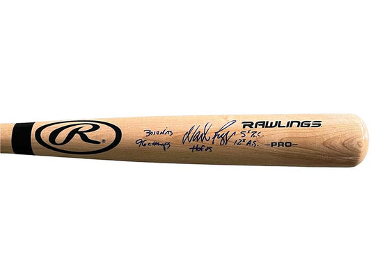 Wander Franco El Patron Autographed Rawlings Pro Baseball Bat - JSA COA