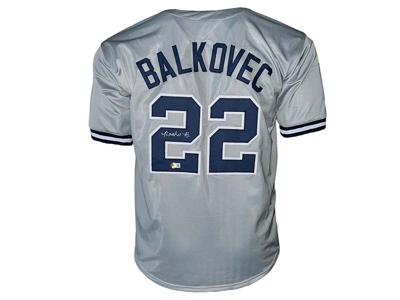 Rachel Balkovec Autographed New York Gray Jersey Beckett