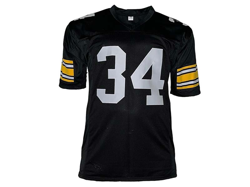 Andy Russell Autographed Black Pro Style Football Jersey Inc SB IX X Beckett