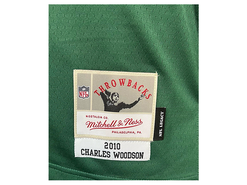 Charles Woodson Autographed 2010 Throwbacks Authentic Green Bay Packers NFL Legacy Football Jersey Fanatics