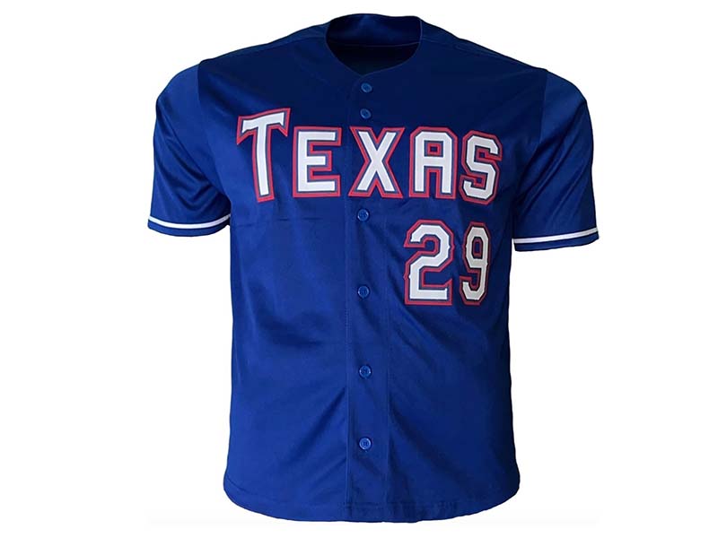 Adrian Beltre Autographed Texas Blue Pro Style Baseball Jersey JSA