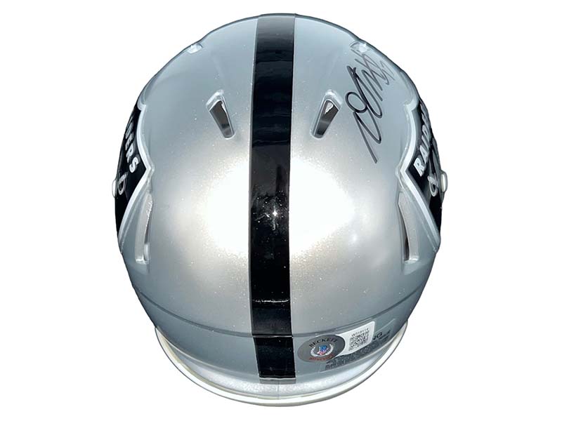 Davante Adams Autographed Las Vegas Raiders Speed Mini Football Helmet (Beckett)