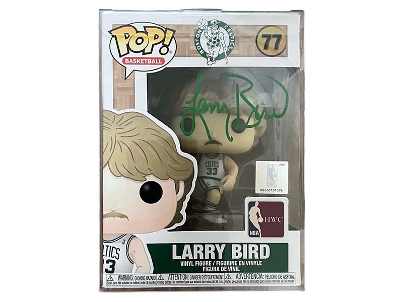 Larry Bird Autographed Boston Celtics NBA Funko POP Vinyl Figure (JSA)