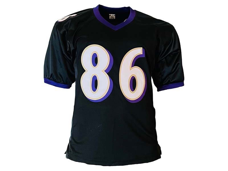 Todd Heap Autographed Signed Baltimore Black Football Jersey (JSA)