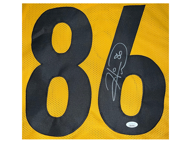 Hines Ward Autographed Pro Style Yellow Football Jersey (JSA)