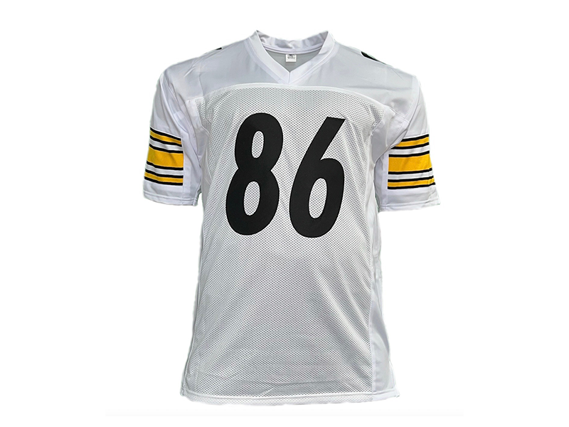 Hines Ward Autographed White Pro Style Football Jersey (JSA)